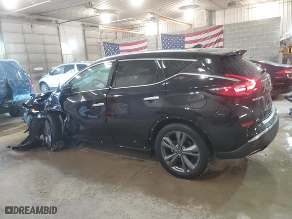 2023 Nissan Murano Platinum with VIN 5N1AZ2DS3PC127959, listed as a Copart auction lot 75038914 with 7,409 mi miles and Salvage Title. Bid and sale history available at carsss.com. Image 2.