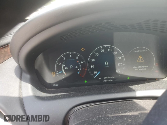 2017 Jaguar XJ Portfolio with VIN SAJWJ2GD7H8W11167, listed as a Copart auction lot 57103195 with 17,355 mi miles and Salvage title. Bid and sale history available at DreamBid. Image 9.