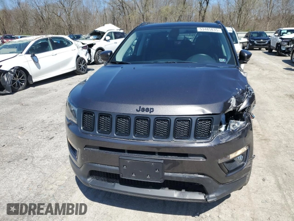 2019 Jeep Compass Altitude z VIN 3C4NJDBB7KT652855, wystawiony jako Copart lot #53485835 z przebiegiem 43 844 mil mil oraz Szkoda całkowita • Salvage title. Historia ofert i sprzedaży dostępna na DreamBid. Obrazek 5.
