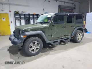 2023 Jeep Wrangler Unlimited Sport with VIN 1C4HJXKN0PW576633, listed as a Copart auction lot 82706894 with 10,165 mi miles and Salvage title. Bid and sale history available at DreamBid. Image 1.