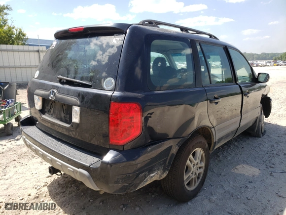 2004 Honda Pilot LX with VIN 2HKYF18194H570432, listed as a Copart auction lot 45927165 with 203,443 mi miles and Non Repairable. Bid and sale history available at carsss.com. Image 7.