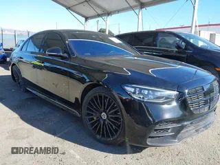 2023 Mercedes-Benz S-Class S 580 with VIN W1K6G7GBXPA177218, listed as a IAAI auction lot 41349331 with 38,733 mi miles. Bid and sale history available at carsss.com. Image 1.