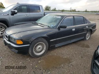 1998 BMW 7 Series 740il with VIN WBAGJ8326WDM21484, listed as a Copart auction lot 48425614 with 0 mi miles and Non Repairable. Bid and sale history available at carsss.com. Image 1.