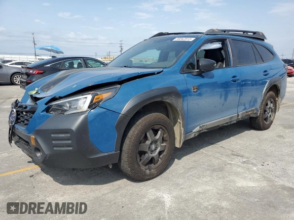 2023 Subaru Outback Wilderness with VIN 4S4BTGUD4P3133287, listed as a Copart auction lot 59042815 with 77,390 mi miles and Salvage title. Bid and sale history available at DreamBid. Image 1.