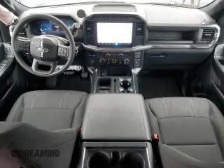 2024 Ford F-150 STX with VIN 1FTEW2KP1RFA60745, listed as a Copart auction lot 43377715 with 15,781 mi miles and Salvage Title. Bid and sale history available at carsss.com. Image 8.