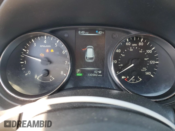 2017 Nissan Rogue S with VIN JN8AT2MV7HW257523, listed as a Copart auction lot 52783205 with 130,582 mi miles and Salvage title. Bid and sale history available at DreamBid. Image 9.