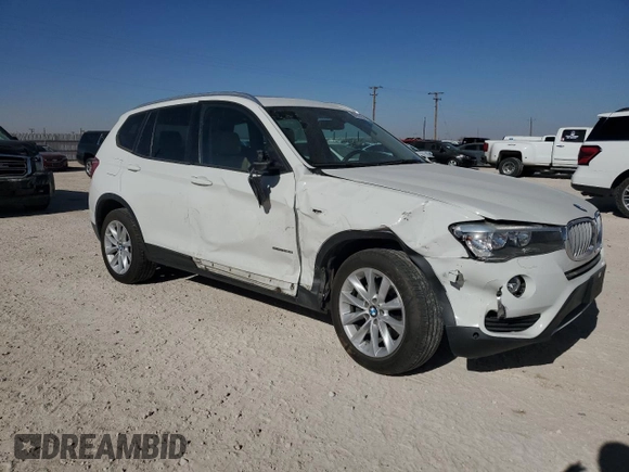 2016 BMW X3 sDrive28i with VIN 5UXWZ7C52G0T43353, listed as a Copart auction lot 88943345 with 98,696 mi miles and Salvage Title. Bid and sale history available at DreamBid. Image 4.