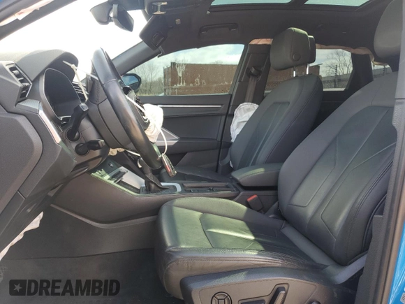 2021 Audi Q3 S line Premium with VIN WA1DECF36M1040633, listed as a Copart auction lot 50421215 with Not Provided miles and Non Repairable. Bid and sale history available at DreamBid. Image 7.
