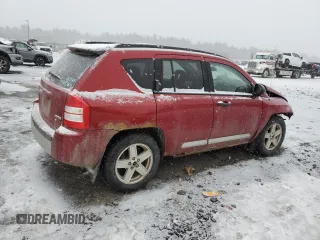2007 Jeep Compass Limited with VIN 1J8FF57W67D256591, listed as a Copart auction lot 44167335 with 179,456 mi miles and Salvage Title. Bid and sale history available at carsss.com. Image 3.