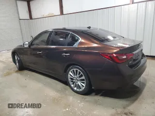 2018 Infiniti Q50 2.0t LUXE with VIN JN1CV7AR2JM490006, listed as a Copart auction lot 47308215 with 151,159 mi miles and Clean Title. Bid and sale history available at carsss.com. Image 2.