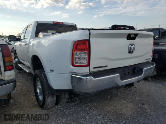 2021 Ram 3500 Big Horn with VIN 3C63RRHL3MG635793, listed as a Copart auction lot 74468574 with 199,757 mi miles and Salvage Title. Bid and sale history available at carsss.com. Image 2.