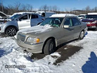 1998 Mercedes-Benz C 230/260/280/320 with VIN WDBHA23G7WA615277, listed as a Copart auction lot 89333605 with 244,975 mi miles and Salvage Title. Bid and sale history available at carsss.com. Image 1.