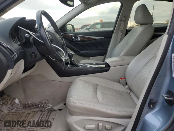2014 Infiniti Q50 Premium with VIN JN1BV7AP1EM692982, listed as a Copart auction lot 80625094 with 90,349 mi miles and Salvage Title. Bid and sale history available at carsss.com. Image 7.