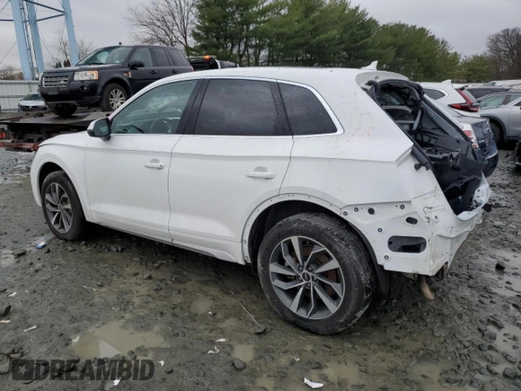 2021 Audi Q5 Premium with VIN WA1AAAFYXM2002847, listed as a Copart auction lot 71785692 with 25,650 mi miles. Bid and sale history available at carsss.com. Image 2.