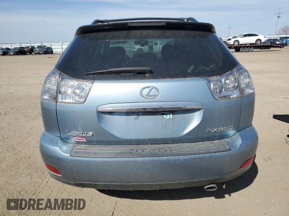 2008 Lexus RX 350 with VIN 2T2GK31U58C050143, listed as a Copart auction lot 48676865 with Not Provided miles and Salvage Title. Bid and sale history available at DreamBid. Image 6.