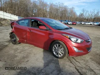 2015 Hyundai Elantra SE z VIN 5NPDH4AE0FH584083, wystawiony jako Copart lot #48060525 z przebiegiem 83 985 mil mil oraz Szkody całkowita. Historia ofert i sprzedaży dostępna na DreamBid. Obrazek 4.