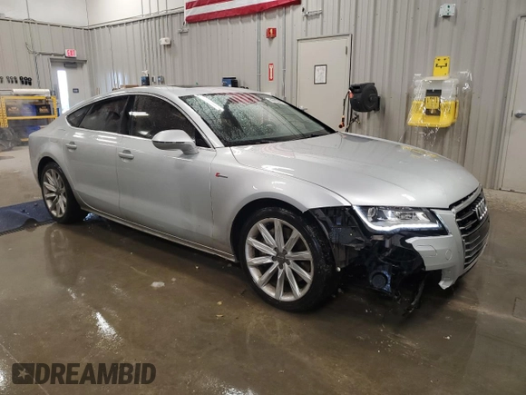 2012 Audi A7 Premium Plus with VIN WAUSGAFC4CN024267, listed as a Copart auction lot 49923675 with 167,639 mi miles and Clean title. Bid and sale history available at DreamBid. Image 4.