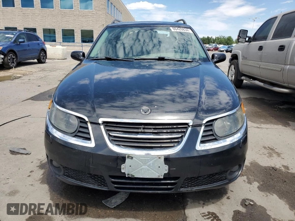 2009 Saab 9-5 with VIN YS3ED59GX93501599, listed as a Copart auction lot 66420834 with 187,953 mi miles and Salvage Title. Bid and sale history available at carsss.com. Image 5.