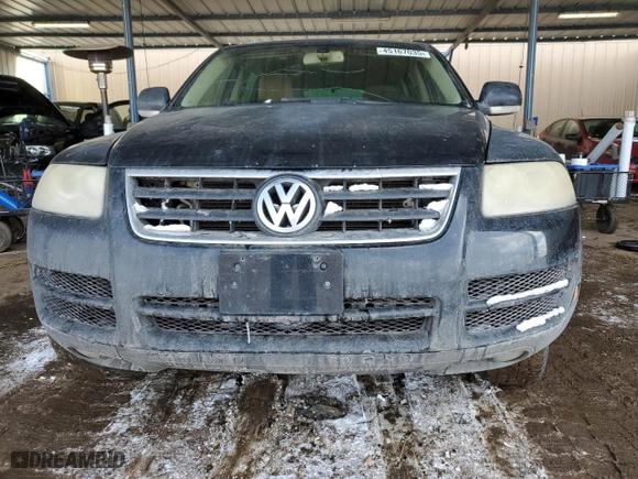 2005 Volkswagen Touareg 3.2L V6 with VIN WVGZG77L35D080126, listed as a Copart auction lot 45167035 with 223,142 mi miles and Salvage Title. Bid and sale history available at carsss.com. Image 5.
