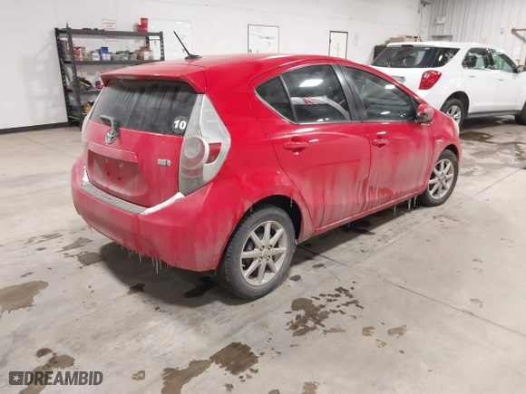 2013 Toyota Prius c One with VIN JTDKDTB32D1038030, listed as a IAAI auction lot 41568174 with 1 mi miles. Bid and sale history available at carsss.com. Image 4.