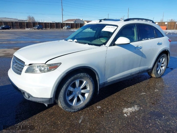 2005 Infiniti FX35 with VIN JNRAS08U95X110324, listed as a IAAI auction lot 41267535 with NaN miles. Bid and sale history available at carsss.com. Image 2.