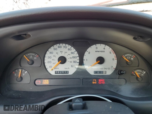 1996 Ford Mustang with VIN 1FALP4048TF192360, listed as a Copart auction lot 88455515 with 162,612 mi miles and Clean Title. Bid and sale history available at carsss.com. Image 9.