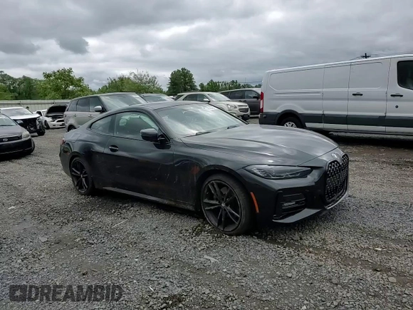 2022 BMW 4 Series 430i xDrive with VIN WBA73AP01NCJ51756, listed as a Copart auction lot 58590465 with Not provided miles and Salvage title. Bid and sale history available at DreamBid. Image 13.