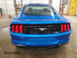 2021 Ford Mustang EcoBoost with VIN 1FA6P8TH5M5117612, listed as a Copart auction lot 45970355 with 42,379 mi miles and Salvage title. Bid and sale history available at DreamBid. Image 6.