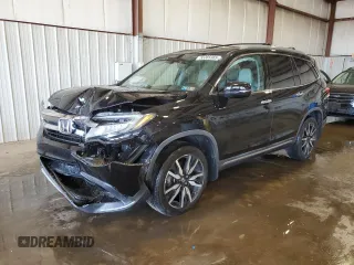 2019 Honda Pilot Touring 8-Passenger z VIN 5FNYF6H98KB033033, wystawiony jako Copart lot #55385365 z przebiegiem 111 684 mil mil oraz Szkoda całkowita • Salvage title. Historia ofert i sprzedaży dostępna na DreamBid. Obrazek 1.