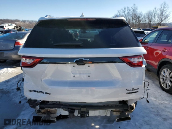 2021 Chevrolet Traverse Premier with VIN 1GNEVKKW4MJ238428, listed as a Copart auction lot 87751075 with 44,501 mi miles and Salvage title. Bid and sale history available at DreamBid. Image 6.