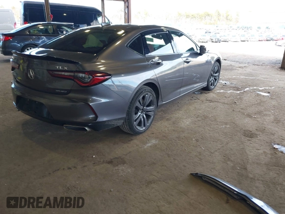 2022 Acura TLX w/A-Spec Package with VIN 19UUB6F51NA001968, listed as a IAAI auction lot 41797078 with 35,765 mi miles and . Bid and sale history available at DreamBid. Image 4.