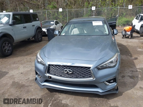 2018 Infiniti Q50 3.0t LUXE with VIN JN1EV7AP1JM590220, listed as a IAAI auction lot 42049026 with 88,985 mi miles. Bid and sale history available at carsss.com. Image 12.