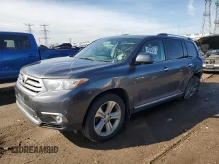 2013 Toyota Highlander Limited with VIN 5TDDK3EH5DS265771, listed as a Copart auction lot 49282335 with 214,748 mi miles and Salvage title. Bid and sale history available at DreamBid. Image 1.