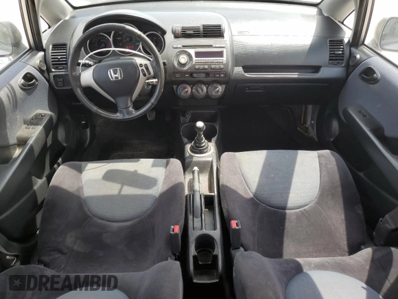 2008 Honda Fit Sport with VIN JHMGD37668S060698, listed as a Copart auction lot 53722995 with 204,346 mi miles and Salvage Title. Bid and sale history available at carsss.com. Image 8.