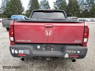 2021 Honda Ridgeline Sport with VIN 5FPYK3F13MB008011, listed as a Copart auction lot 47139165 with 21,945 mi miles and Salvage Title. Bid and sale history available at carsss.com. Image 6.