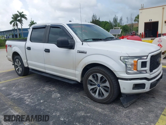 2019 Ford F-150 XL with VIN 1FTEW1CP3KKD55769, listed as a IAAI auction lot 42622540 with 114,317 mi miles and . Bid and sale history available at DreamBid. Image 1.