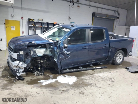 2019 Chevrolet Silverado 1500 LT with VIN 3GCPYDEK7KG163722, listed as a Copart auction lot 41805525 with 102,592 mi miles and Salvage Title. Bid and sale history available at carsss.com. Image 1.