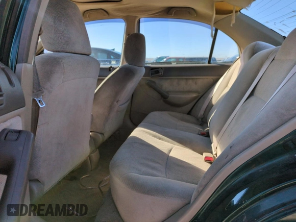 2001 Honda Civic EX with VIN 2HGES26761H602898, listed as a Copart auction lot 50371535 with 148,669 mi miles and Salvage Title. Bid and sale history available at DreamBid. Image 10.