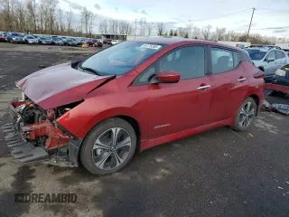 2018 Nissan LEAF S with VIN 1N4AZ1CP6JC305677, listed as a Copart auction lot 44175385 with 41,188 mi miles and Salvage Title. Bid and sale history available at DreamBid. Image 1.