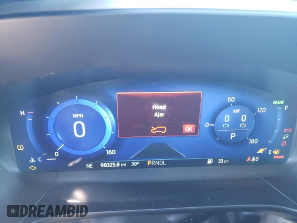 2020 Ford Escape SE Sport Hybrid with VIN 1FMCU9BZ9LUB84221, listed as a Copart auction lot 46195335 with 98,325 mi miles and Salvage Title. Bid and sale history available at DreamBid. Image 9.