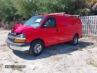 2017 Chevrolet Express Cargo Van with VIN 1GCWGAFG3H1350048, listed as a IAAI auction lot 41881164 with 115,430 mi miles. Bid and sale history available at carsss.com. Image 18.