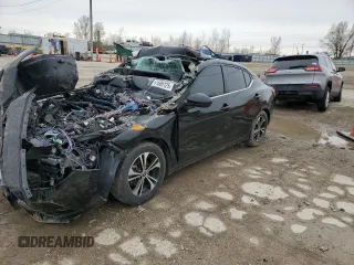 2021 Nissan Sentra SV with VIN 3N1AB8CV1MY320866, listed as a Copart auction lot 51606125 with Not Provided miles and Salvage Title. Bid and sale history available at carsss.com. Image 1.