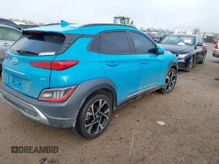 2023 Hyundai Kona Limited with VIN KM8K53A30PU981322, listed as a IAAI auction lot 41051511 with 41,003 mi miles. Bid and sale history available at carsss.com. Image 4.