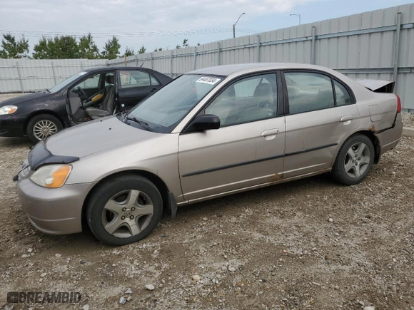 2002 Honda Civic DX with VIN 2HGES16442H905101, listed as a Copart auction lot 64487034 with 300,912 mi miles and Salvage Title. Bid and sale history available at carsss.com. Image 1.