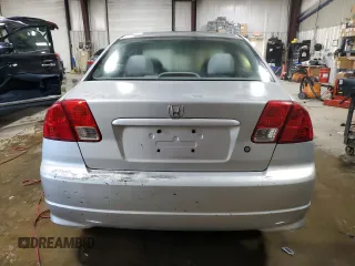 2005 Honda Civic LX with VIN 2HGES165X5H618584, listed as a Copart auction lot 48511425 with 209,342 mi miles and Salvage Title. Bid and sale history available at DreamBid. Image 6.