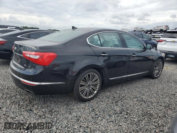 2014 Kia Cadenza Limited with VIN KNALN4D74E5141092, listed as a Copart auction lot 73881314 with 0 mi miles and Salvage Title. Bid and sale history available at carsss.com. Image 3.