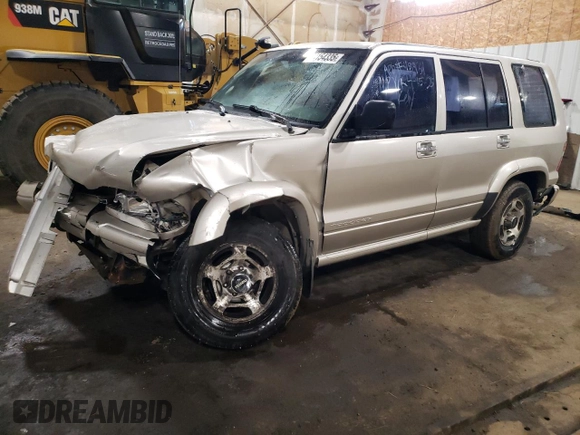 1998 Isuzu Trooper S with VIN JACDJ58X2W7916707, listed as a Copart auction lot 54154335 with 167,433 mi miles and Salvage title. Bid and sale history available at DreamBid. Image 1.