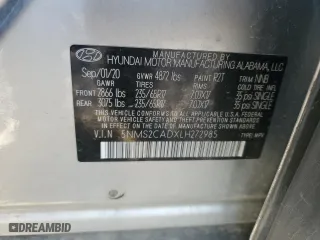 2020 Hyundai Santa Fe SE with VIN 5NMS2CADXLH272985, listed as a Copart auction lot 86184044 with 95,549 mi miles and Salvage Title. Bid and sale history available at carsss.com. Image 15.