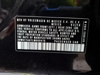 2020 Volkswagen GTI S с VIN 3VW5T7AU7LM009476, выставлен на аукционе Copart как лот 56476125 с пробегом 61 694 миль миль и Списание • Salvage title. История ставок и продаж доступна на DreamBid. Изображение 12.