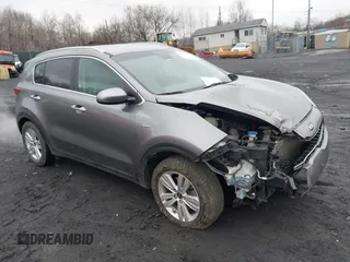 2017 Kia Sportage LX with VIN KNDPMCAC2H7238741, listed as a IAAI auction lot 41973333 with 64,714 mi miles and . Bid and sale history available at carsss.com. Image 1.